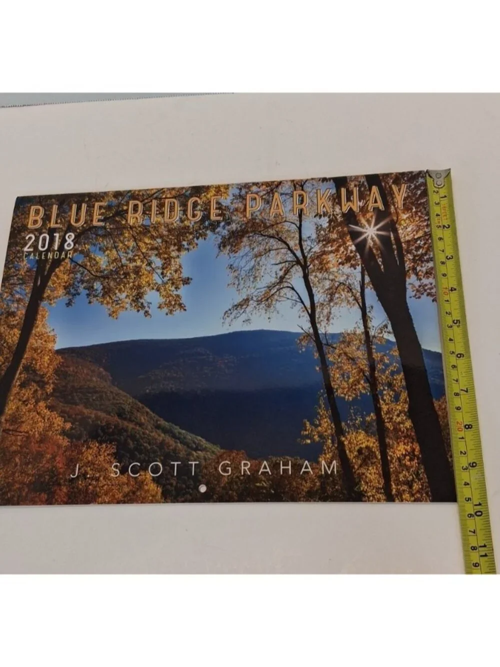 2018 Blue Ridge Parkway Wall Calendar J Scott Graham Scenic Appalachian Mtns GUC